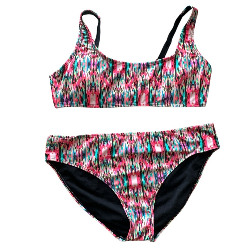 Beach Bunny Pink and Blue Bikini Set